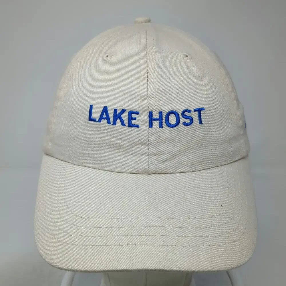 NH Lakes Association Lake Host Baseball Cap Beige One Size Adjustable Cotton Hat